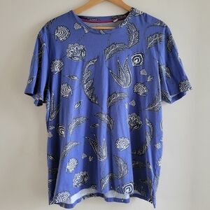 Ted Baker London Classic Floral Print Relaxed Fit Crewneck T-shirt